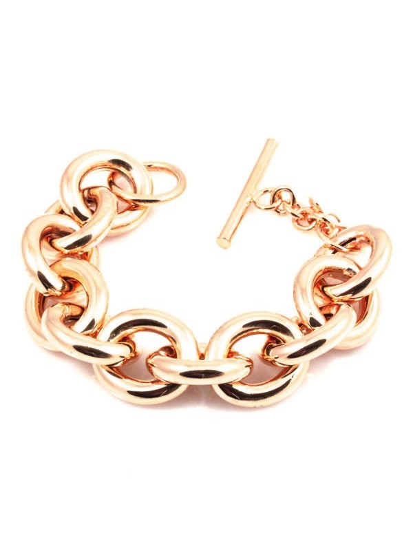 Bracciale donna in bronzo ramato forzatina