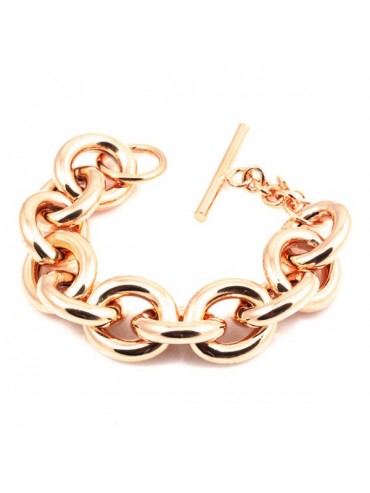 Bracciale donna in bronzo ramato forzatina