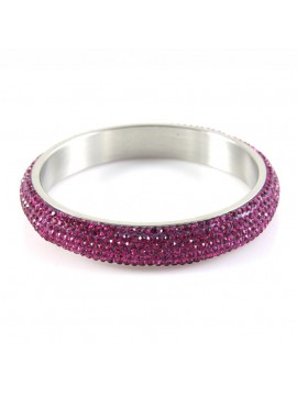 Bracciale svarovski strass viola