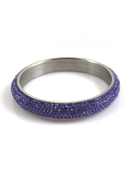 Bracciale svarovski strass lilla