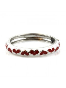 Bracciale donna rigido con smalti apribile