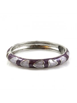 Bracciale donna rigido con smalti apribile