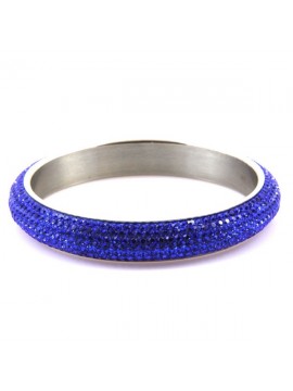 Bracciale donna swarovski rigido colore blu elettrico