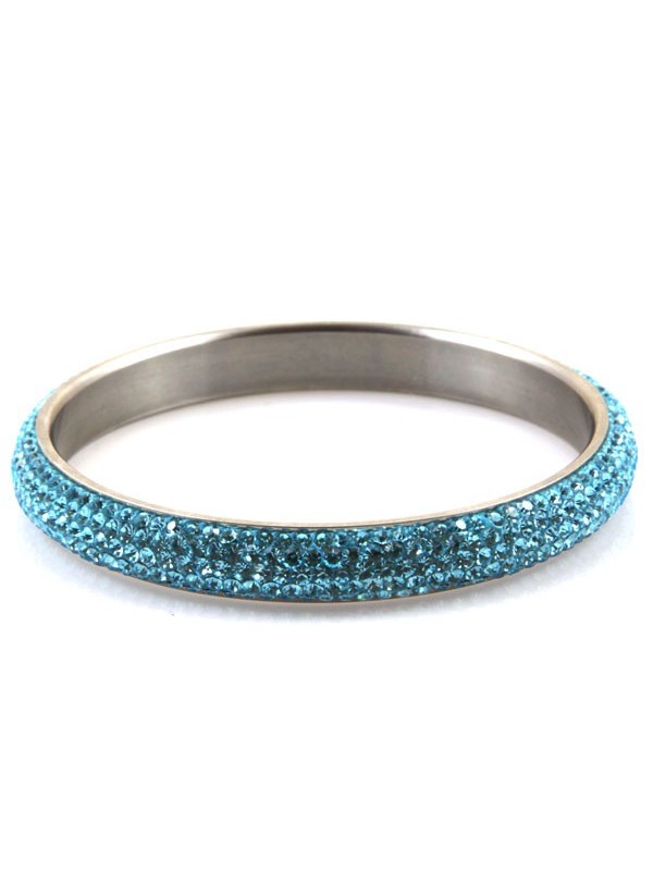 Bracciale donna swarovski rigido colore turchese