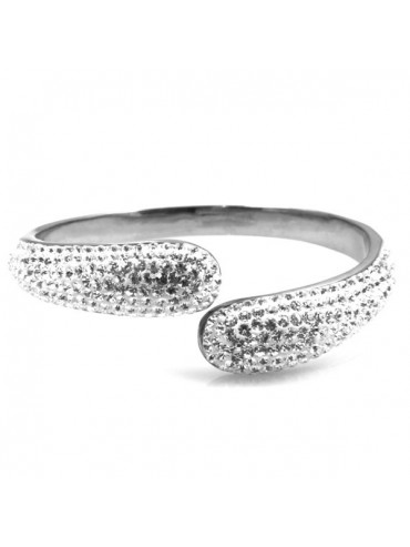 Bracciale swarovski acciaio donna rigido