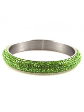 Bracciale donna swarovski acciaio colore verde