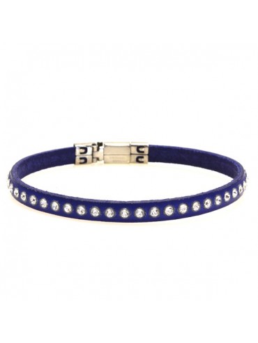 Bracciale swarovski in pelle colorato