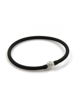 Bracciale donna silicone con rotellina di strass