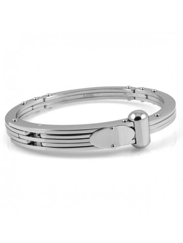 Bracciale manetta uomo acciaio