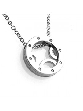 Collana con pendente a ciondolo rotondo