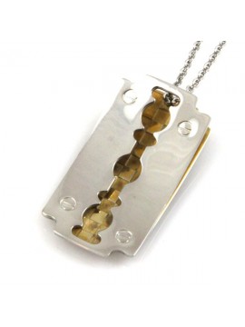 Collana con pendente lametta a ciondolo