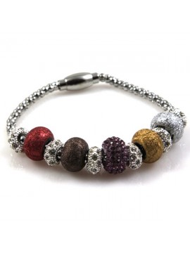 Bracciale con swarovski rotelline in resina