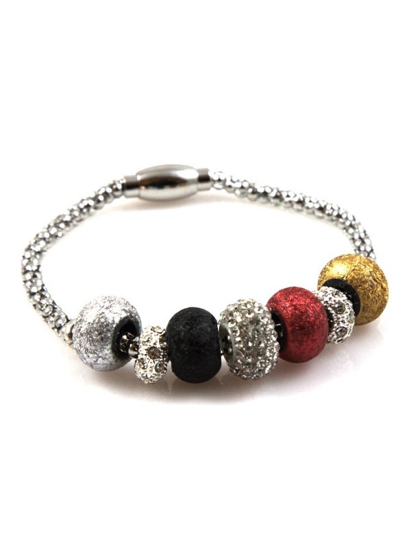 Bracciale con swarovski rotelline in resina