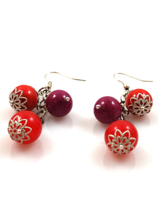 Orecchini donna in pietre dure colorate