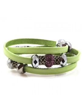 Bracciale in pelle da attorcigliare donna colorati