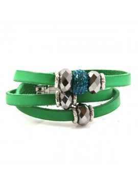 Bracciale in pelle da attorcigliare donna colorati