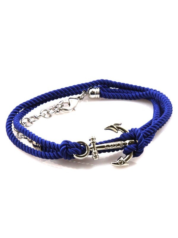 Bracciale con ancora colorato da attorcigliare