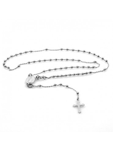 Collana rosario in argento 925