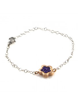 bracciale con fiore donna