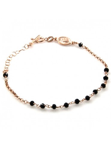 bracciale rosario in argento ramato