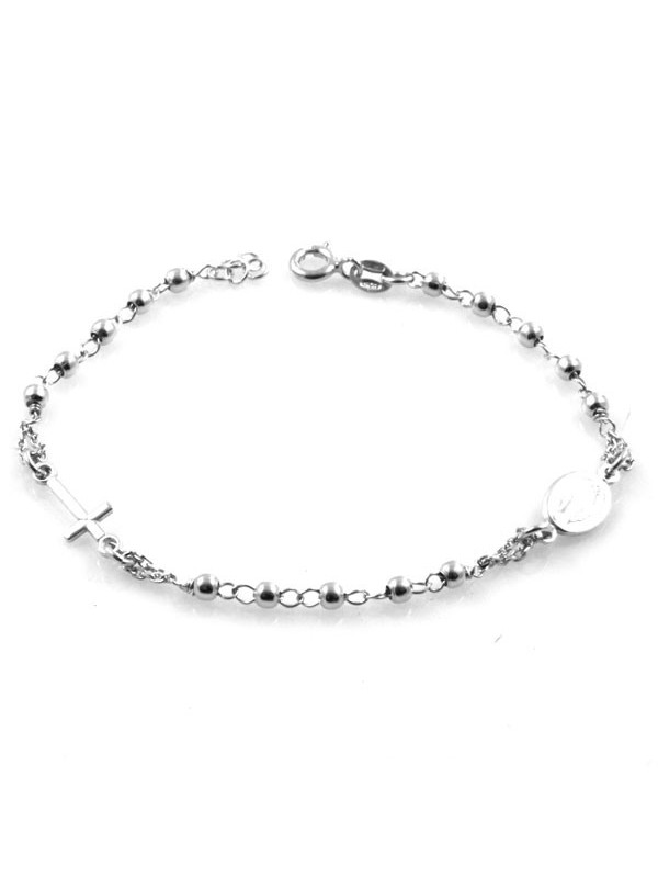 bracciale rosario in argento 925 - bcc1198