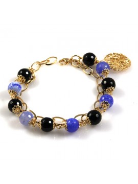 bracciale donna in bronzo pietre dure