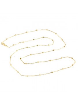 Collana bronzo lunga dorata