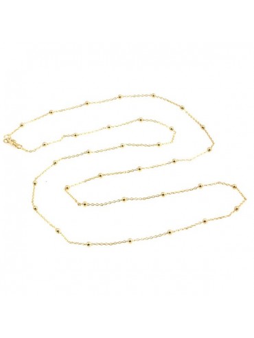 Collana bronzo lunga dorata