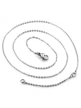 catenina in acciaio per pendenti lugnhezza regolabile da 45 a 50 cm