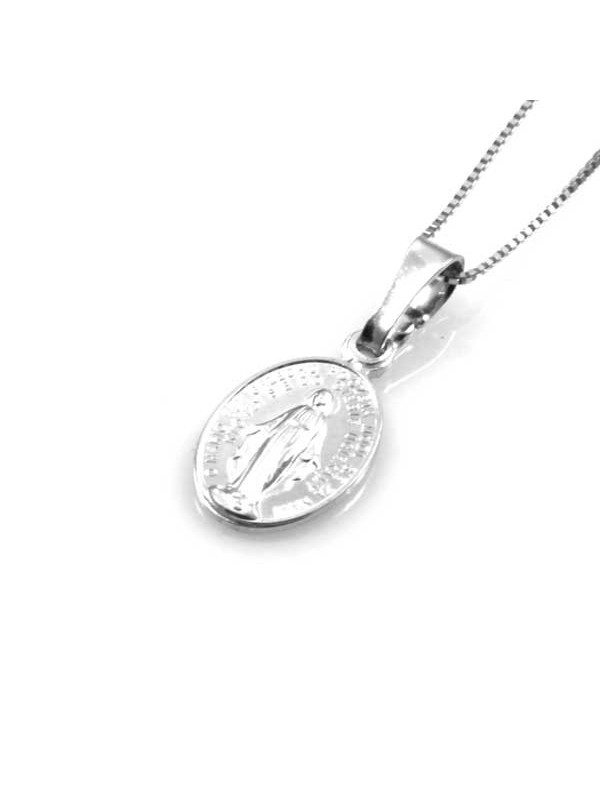 collana con medaglia miracolosa in argento 925