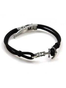 bracciale con ancora marinaro in acciaio e ceramica