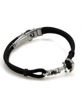 bracciale con ancora marinaro in acciaio e ceramica