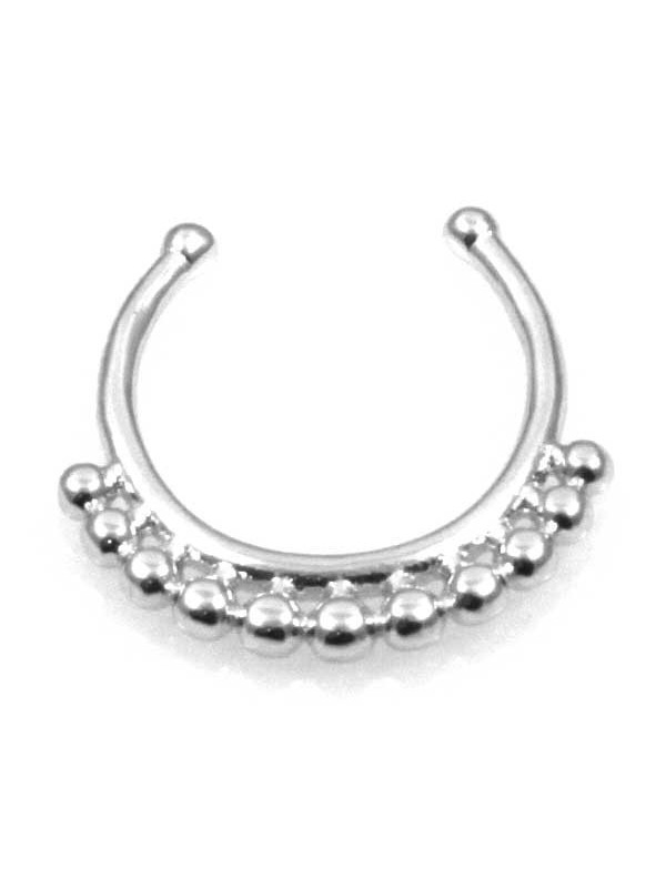 orecchino da naso septum in argento 925