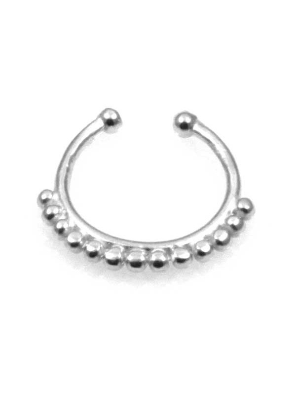 orecchino da naso septum in argento 925