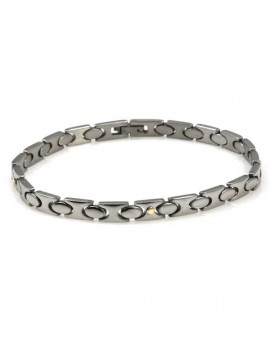 bracciale in acciaio e oro unisex