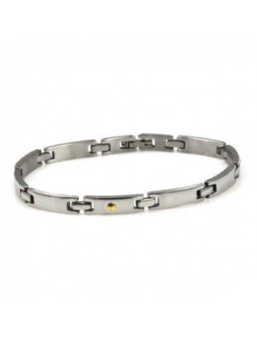 bracciale in acciaio oro unisex