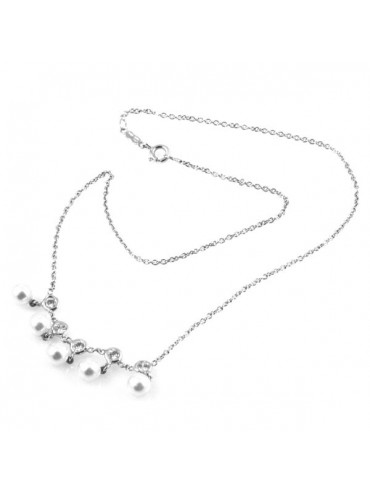 Collana con perle in argento 925