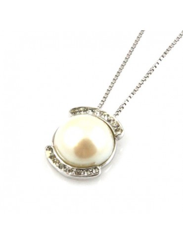 Collana con perla in argento 925