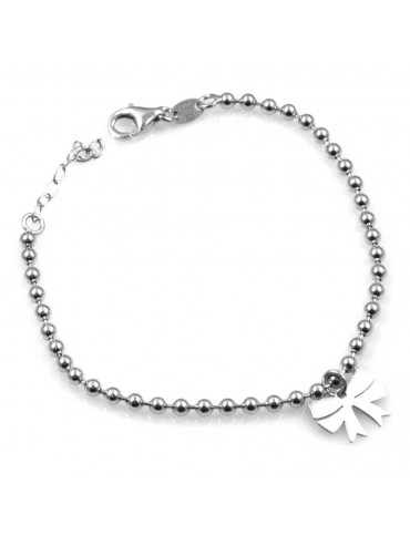 bracciale con fiocco in argento 925