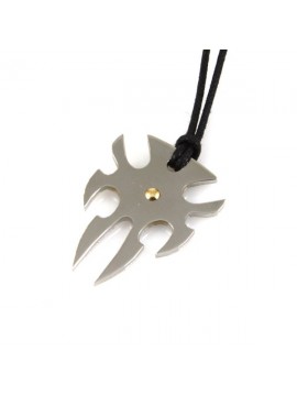 Collana tribale acciaio e oro