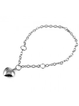 Collana cuore in acciaio