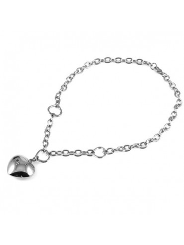 Collana cuore in acciaio