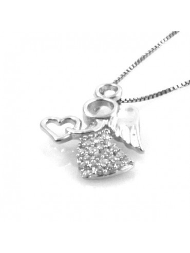 Collana con angioletto in argento 925