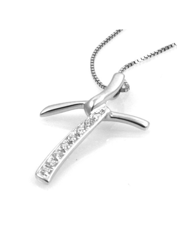Collana con croce in argento 925