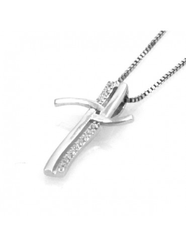 Collana con croce in argento 925