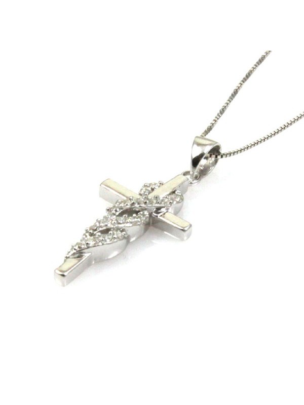 Collana con croce in argento 925