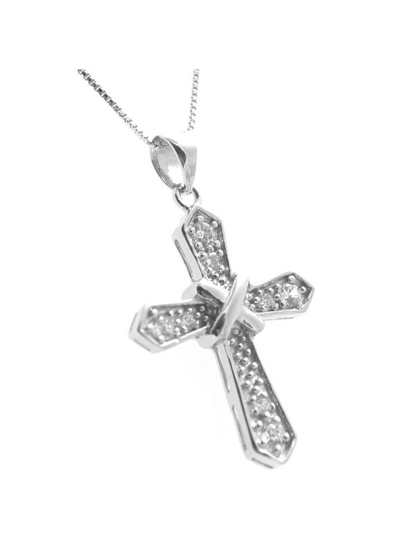 Collana con croce in argento 925