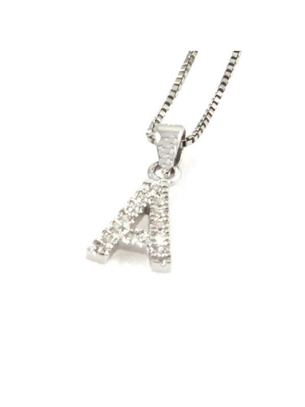 Collana con lettera a iniziale in argento 925