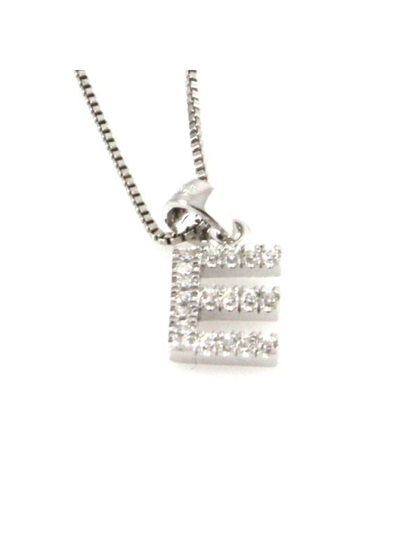 Collana con lettera e iniziale in argento 925