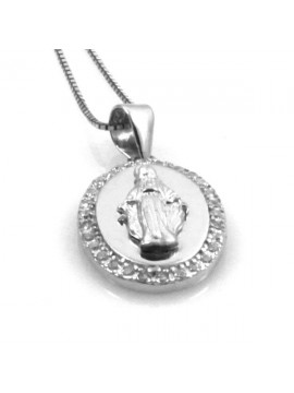 Collana con medaglia miracolosa in argento 925